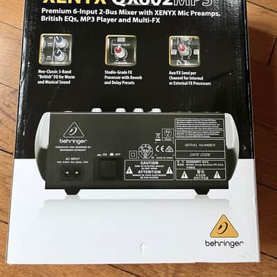 Behringer Xenyx QX602MP3 6-Input Mixer 2025- Standard image 6