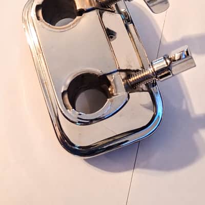 UNMARKED DOUBLE 3/4" diam TOM MOUNTING BRACKET-CHROME-FREE SHIP TO CUSA! image 3