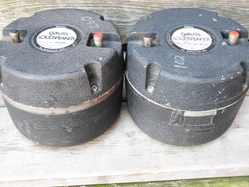 Gauss HF 4000 hf4000 pair high frequency driver cetec | Reverb