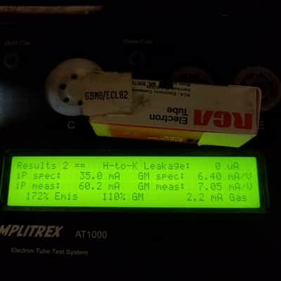 Amperex extremely strong ECL82 tNOS AT1000 TESTED Vacuum Tube Holland Sittard Heerlen 6BM8 triode-pentode 1956-1971 image 3