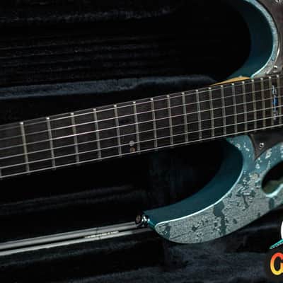 Ibanez JEM90HAM Steve Vai Signature 1998 Blue-Green Metallic Texture -VIDEOSOON- imagen 8