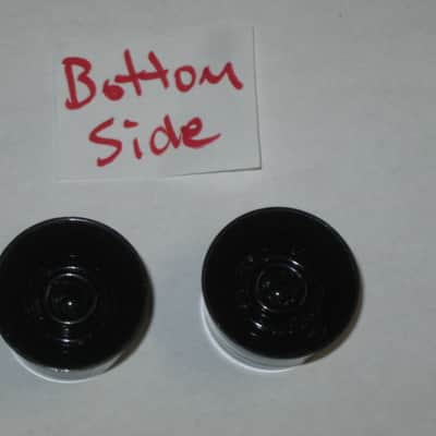 TWO new (open package) very near A+ genuine Gibson BLACK SPEED Knobs PRSK-010 (only 2 knobs from the PRSK-010 set are for sale - the other 2 knobs are NOT included) minor surface imperfections on top sides image 3