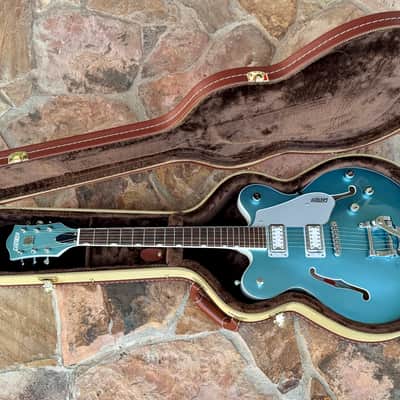 Gretsch G5622T-140 140th Anniversary Electromatic Double Platinum Center Block 2023 - Present - Two-Tone Stone Platinum / Pearl Platinum image 9