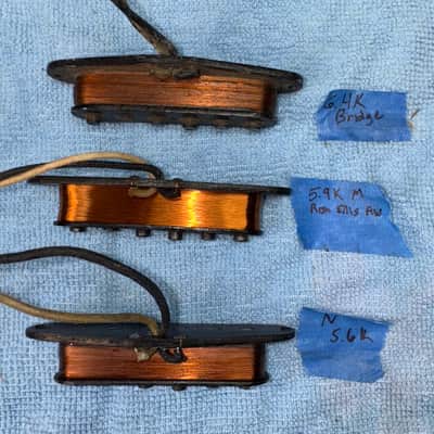Vintage Original Fender 1954 Stratocaster Pickups image 3