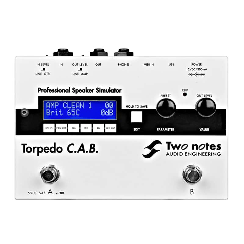 Two notes Torpedo C.A.B アンプシミュレーター Two Notes Torpedo C.A.B. Speaker Simulator Pedal | Reverb