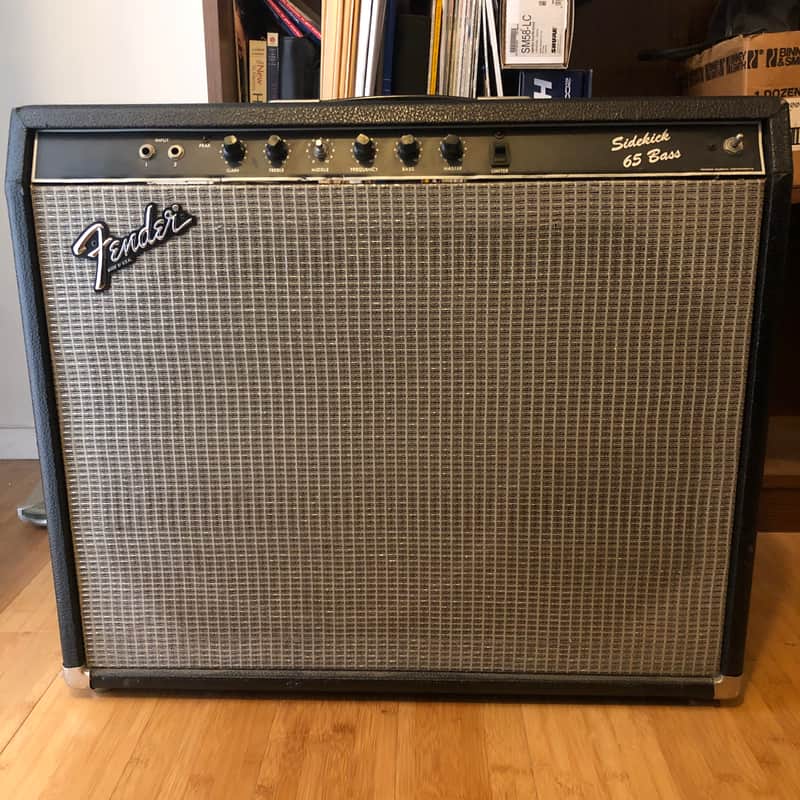 Fender Sidekick 65 80s Black with silver grill image 1