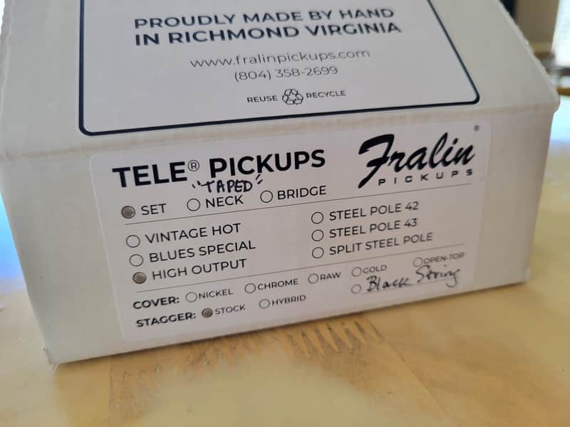 Lindy Fralin High Output Tele Pickup Set-new image 1