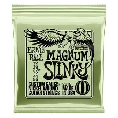 Ernie Ball P02618 Magnum Slinky Nickel Wound Electric Guitar Strings - 12-56 image 1