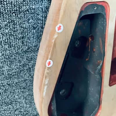 Mahogany Dual Humbucker Guitar Body for 6 String Project image 10