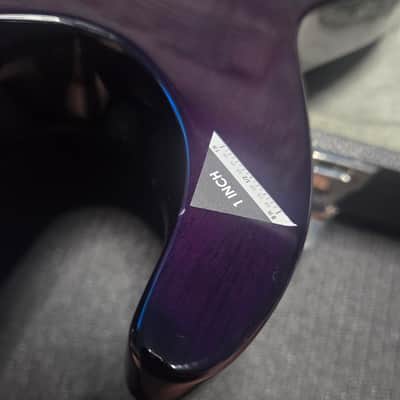 ESP LTD H-1000 Deluxe Evertune - See Thru Purple Sunburst 2023 image 10