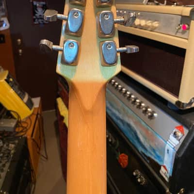 Burns Black Bison with Scroll Headstock, 3 Rez-O-Matik Pickups, Blue Shell Pickguard, Plek’d beautiful fingerboard, all Original! image 15