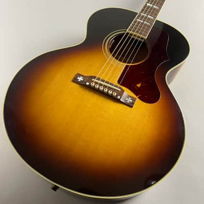 Gibson J-185 Original 2021 Vintage Sunburst Near mint, Flamey, super action BIG sound!! Original tag and Gibson Hardshell! image 1