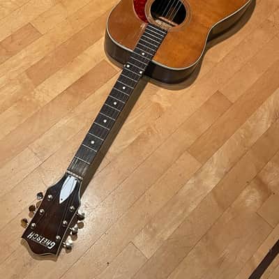 Vintage Gretsch solid spruce top acoustic / electric guitar  Sun valley  60’s  - Natural nitrocellulose image 23