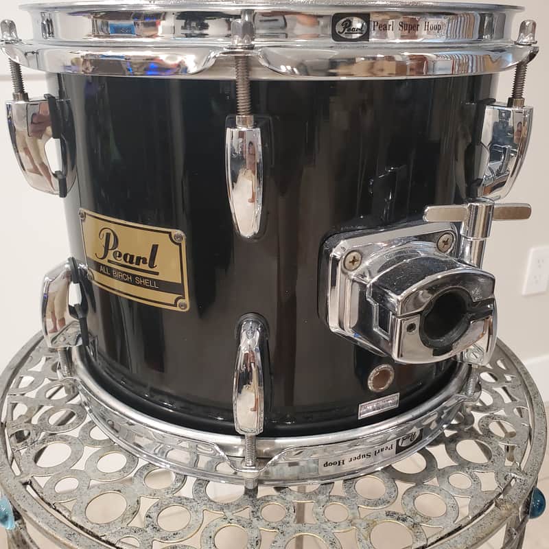 Pearl BLX All Birch Shell 90s - Piano Black 10x8 tom image 1