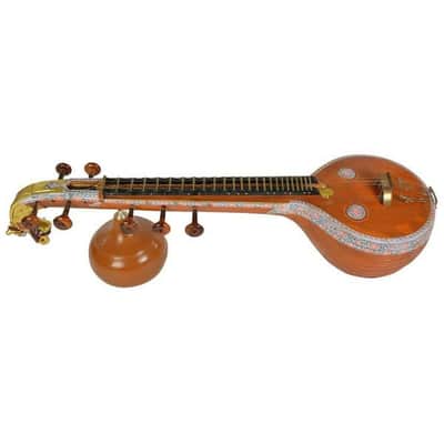 Handmade Saraswati Veena Indian Handmade Sruthi Ekantham Tun Wood Professional Quality image 2