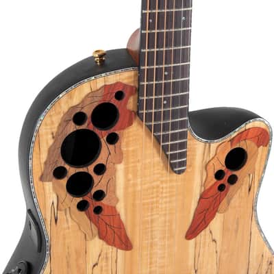 Ovation Celebrity Elite Plus E-Acoustic Guitar CE44P-SM Natural Spalted Maple (CE44P-SM-G) image 12