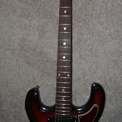 Univox Hi-Flier 1968 sunburst vintage electric guitar phase 1 image 3