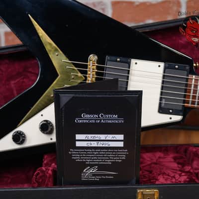 Gibson Custom Shop 58 Reissue Flying V-M Ebony 2008 w/OHSC (Mods) image 11