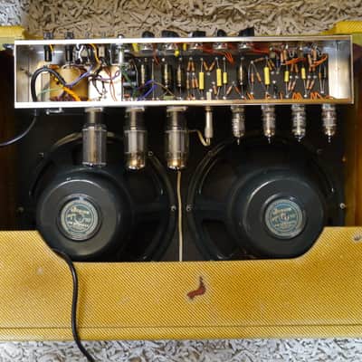 Fender Low Power Tweed Twin 5E8-A 2x12 TAD Tube Amp with Jensen AlNiCo5 Speakers image 3