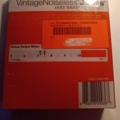 Immagine Fender 099-2102-000 Vintage Noiseless Jazz Bass Pickup Set 2010s - Black - 3