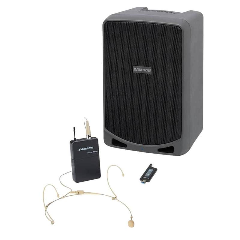 Samson Expedition XP106wDE Rechargeable Portable Bluetooth PA Speaker w/ Wireless Headset Mic image 1