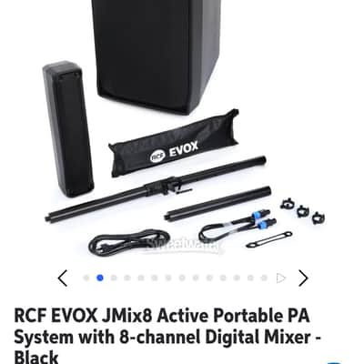 2 RCF EVOX JMIX8 Portable Active Line Array PA System 2020s - Black image 9