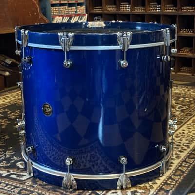 USED 1996 DW Pre-Collectors Birch Drum Set in Dark Blue Lacquer w/ Mini Turret Lugs - 18x22, 8x10, 9x12, 10x14, 12x16 image 16