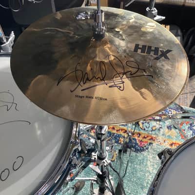 David Garibaldi's Tower of Power, Sabian 13" HHX Stage Hi-Hats Pair, 870g, 1306g 2000's - Brilliant, AUTOGRAPHED!! image 20