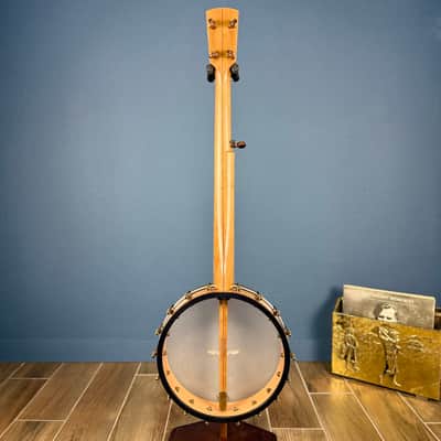 Rickard 12" Cherry Little Wonder Banjo with Antiqued Brass Hardware image 4