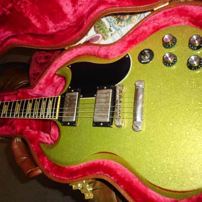 Gibson/ Scarecrow Guitars Custom SG 2017 - Lime green weathered relic image 13