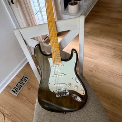 Fender Stratocaster Deluxe 2006-2008 - Faded Black Burst Nitrocellulose image 8