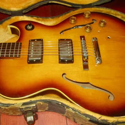 1966 Epiphone E452T Sorrento w/ Vintage Gibson Humbuckers Sunburst image 12