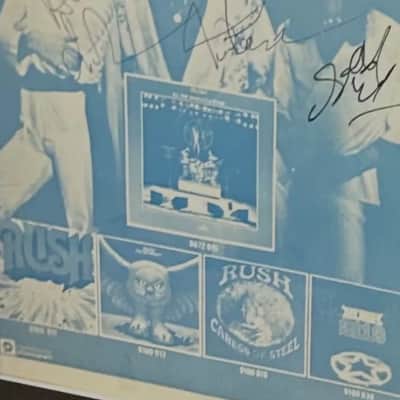 Rush 2112 Drum Stick And Signed Program Cover Lee Lifeson Peart image 2