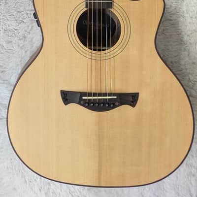 Tagima Olive Grace EQ-NTOP Acoustic Guitar w/HS Case - Natural Finish - Demo image 1
