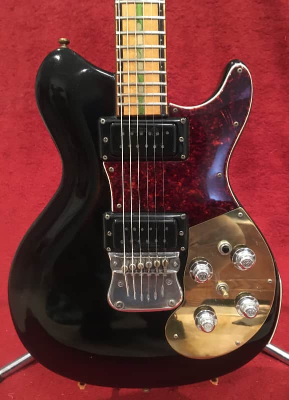 Mosrite Brass Rail Bicentennial Model 1976 Black image 1