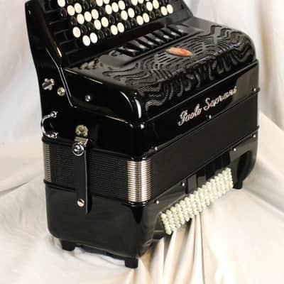NEW Black Paolo Soprani Internazionale Chromatic Button Accordion C System LMM 72 96 image 5