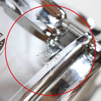 Vintage 70's Slingerland Model No. 141 Festival 5"x14" 8-Lug Chrome Over Steel Snare Drum image 13