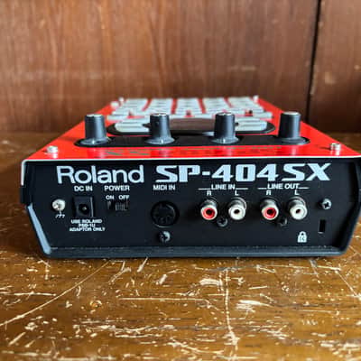 Roland SP-404SX Linear Wave Sampler 10th Anniversary Solid Red x Metallic Red w/ power supply image 7