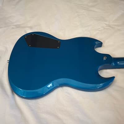 Vintage 1998 Gibson SG-X (SG Junior) - Laguna Blue Metallic Custom Color - Free Pro Setup image 8