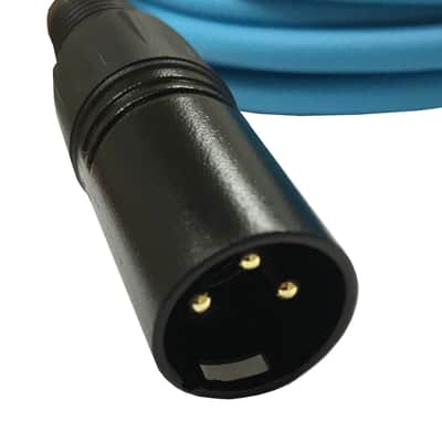 Sure-Fit 10ft Blue, Green & Orange XLR Male to XLR Female Cables (3 Pack) + Case image 3