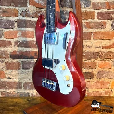 Gibson Melody Maker Short Scale Electric Bass w/ OHSC, Cable & Strap (1968 - Sparkling Burgundy) image 9