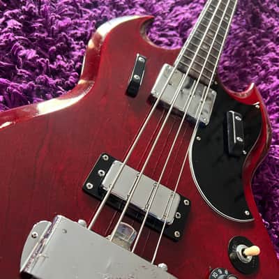 Early 1970s Greco EB-350 SG Bass (Gibson EB-3 Style) (33.5" Scale) image 3