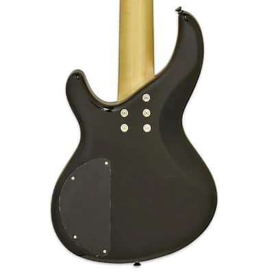 Aria IGB-STD/5-MBK IGB Standard Series Basswood Carved Top Body Maple Bolt-on Neck 5-String Electric Bass Guitar image 3