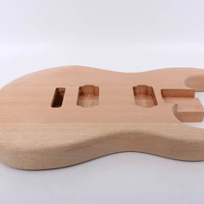 Guitar Body Mahogany Wood Unfinished Guitar DIY Humbucker Pickup image 5