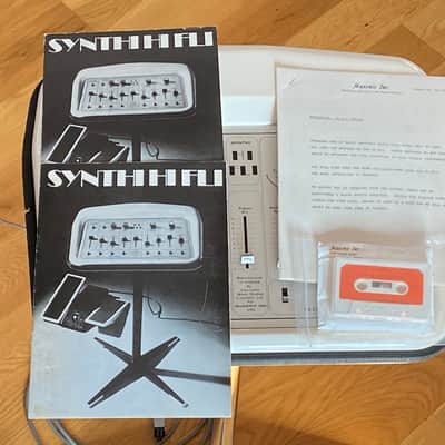 EMS Synthi Hi Fli SERIAL NUMBER ONE w/chrome stand, control pedals, paperwork, original  demo cassette, etc image 14