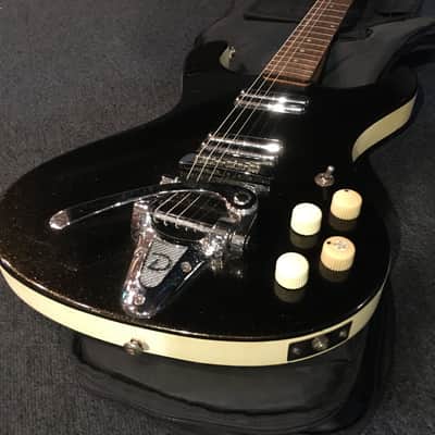 No.075423 Rare!! DANELECTRO HOTED Black Metallic EX--- image 7