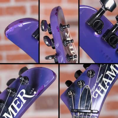 Hamer Scepter Lightning Bolt Day Glo Graphic 1987 w/OHSC image 13