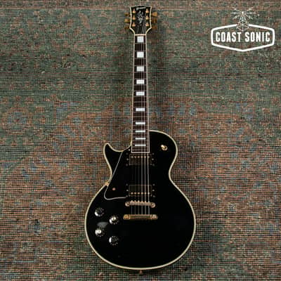 1990 Greco LEFT HAND EGC600 Made in Japan Black Beauty Custom Fujigen Lefty image 2