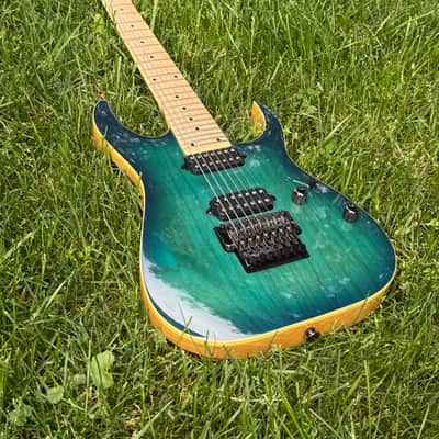 Ibanez RG752AHM-NGB Prestige 2016 - 2020 - Nebula Green Burst image 3