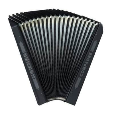 Hohner Compadre E, A, D 3-Row Diatonic Accordion (Black) with Wide Open Grille for Greater Volume and Gig Bag image 2